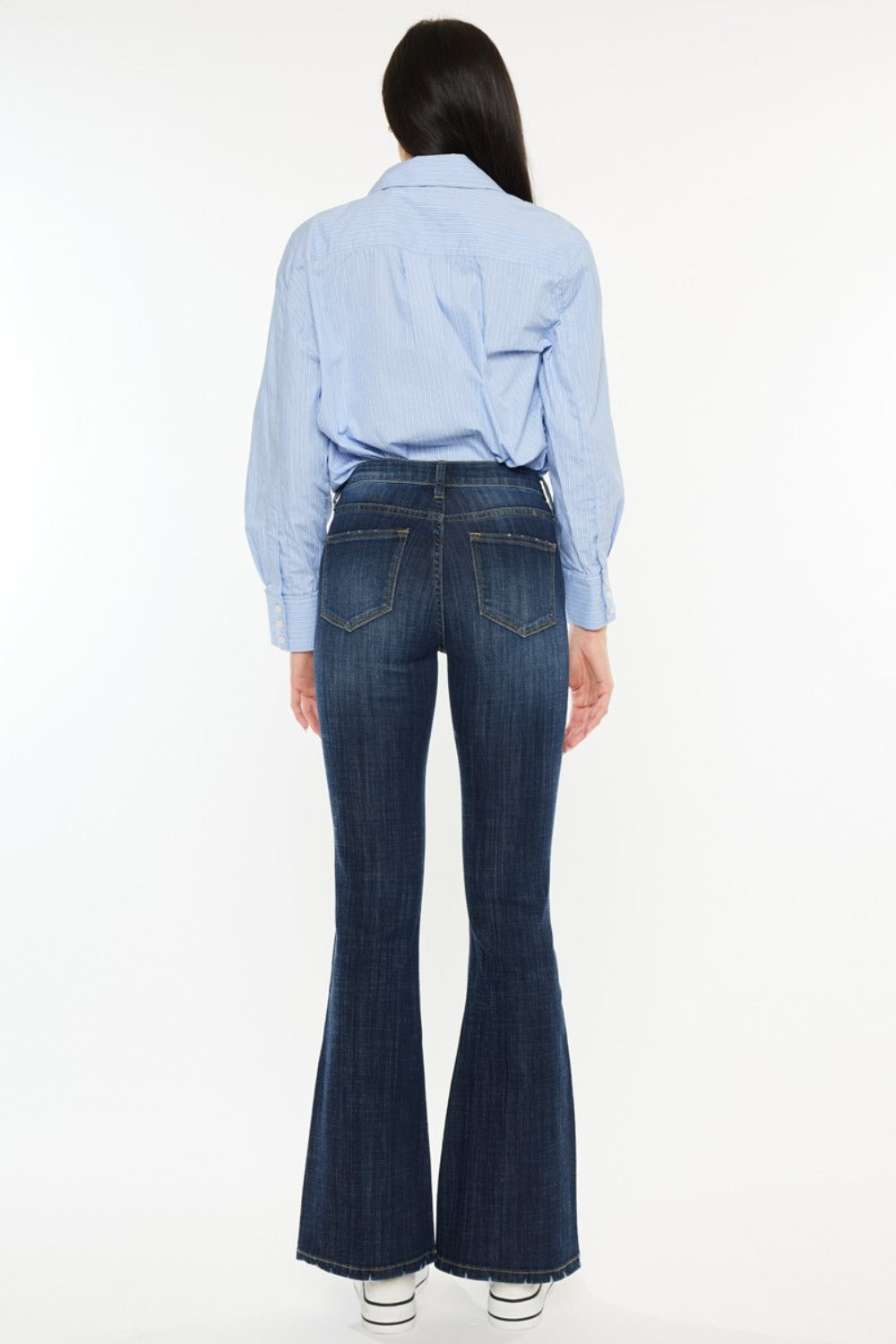 Kancan Full Size Mid Rise Flare Jeans